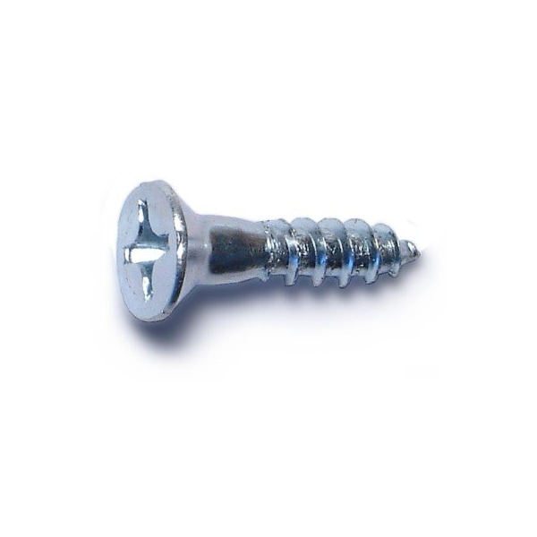 Midwest Fastener Wood Screw, #12, 1 in, Zinc Plated Steel Flat Head Phillips Drive, 30 PK 62787 - main